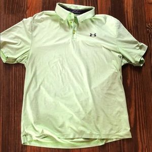 Green Under Armour shirt. Size Large